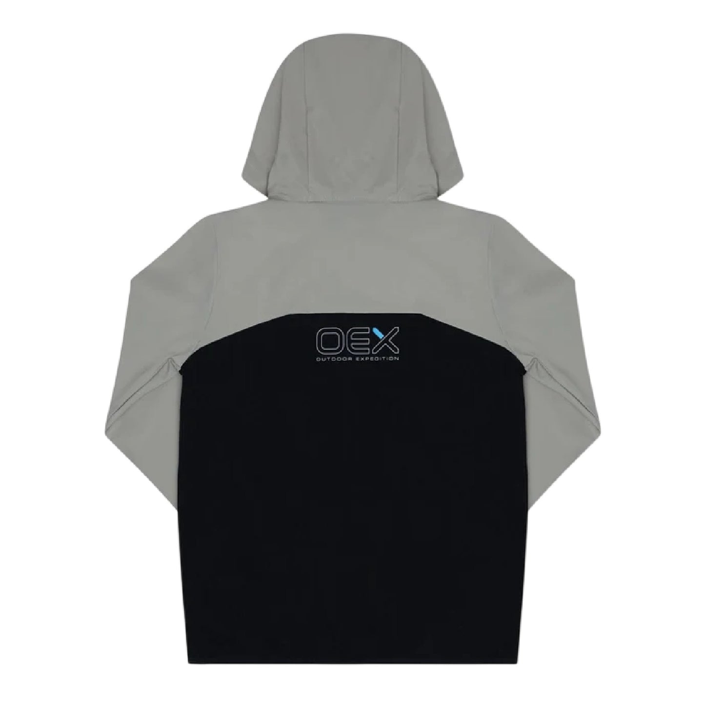 Black-Taupe - Back - OEX Childrens-Kids Fell 2.0 Long-Sleeved Tracksuit