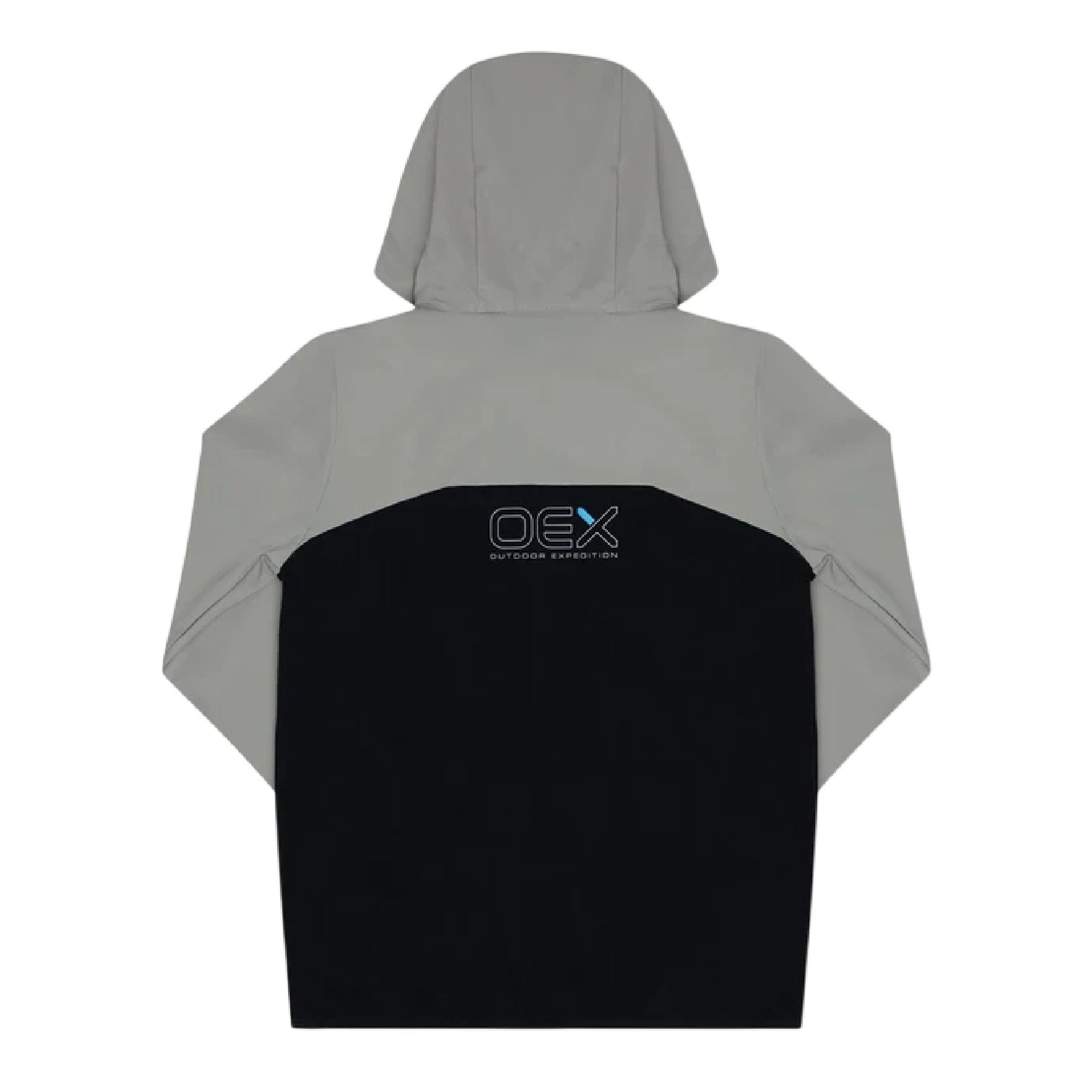 Black-Taupe - Back - OEX Childrens-Kids Fell 2.0 Long-Sleeved Tracksuit