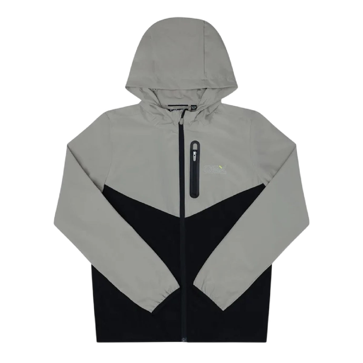 Black-Taupe - Side - OEX Childrens-Kids Fell 2.0 Long-Sleeved Tracksuit