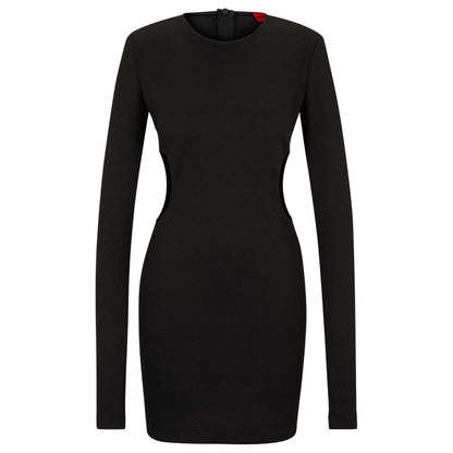 Black - Front - Hugo Womens-Ladies Kemila Mini Dress
