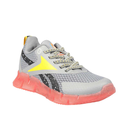 Grey - Pack Shot - Reebok Childrens-Kids Zig N Glow Flashing Lights Trainers