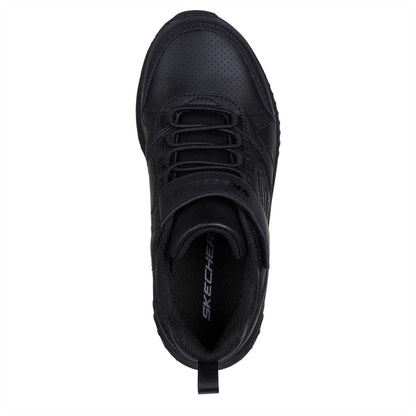 Black - Side - Skechers Girls Microspec Plus Perforated Trainers