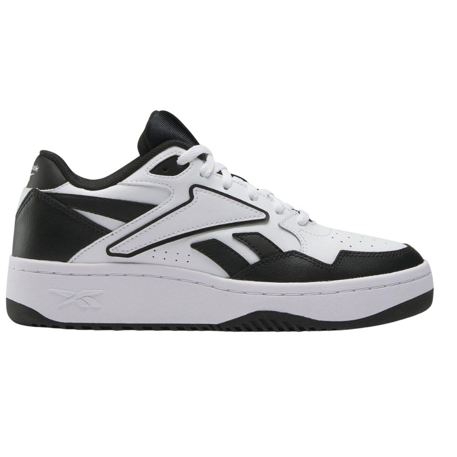 White-Black - Side - Reebok Childrens-Kids ATR Chill Leather Trainers