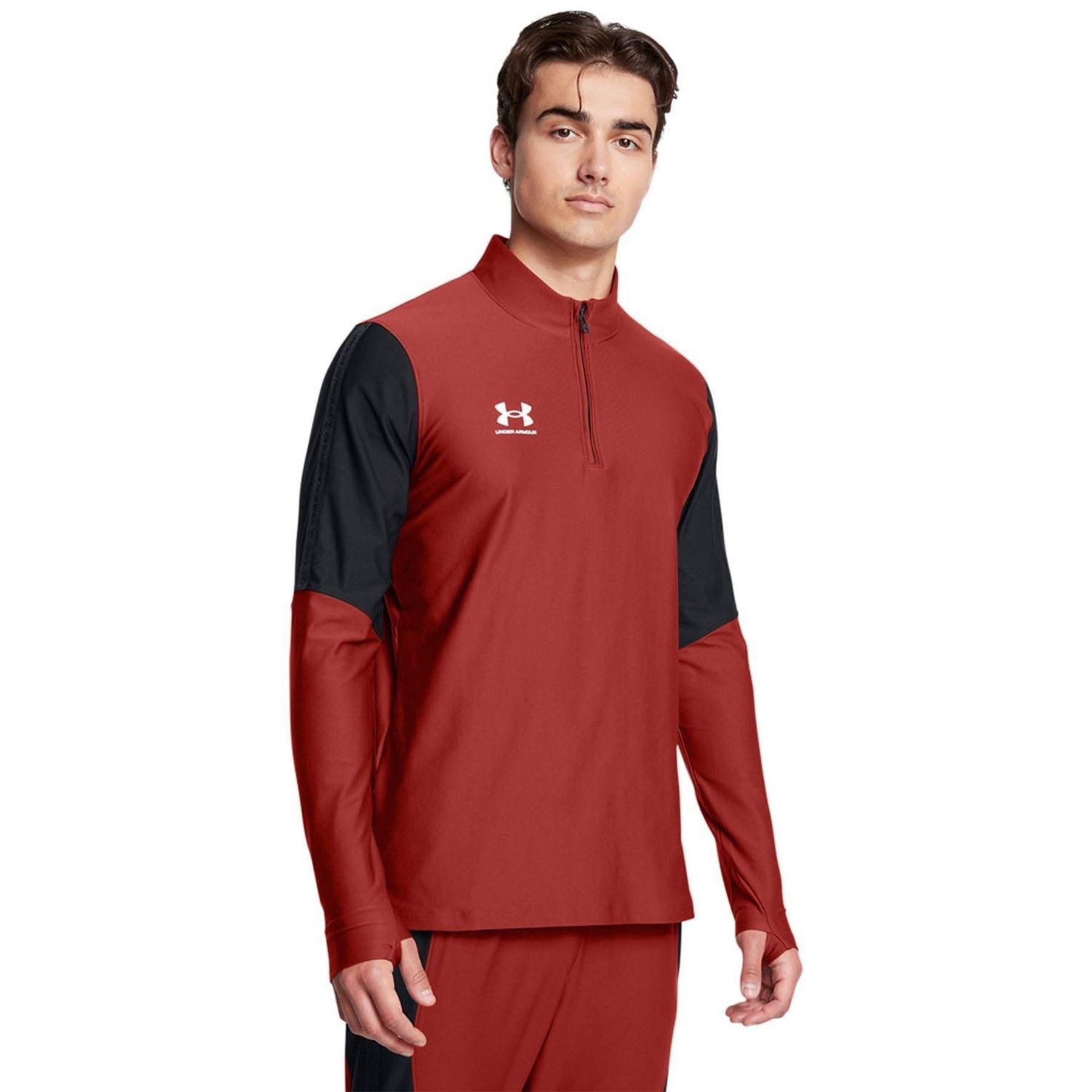 Orange - Lifestyle - Under Armour Mens Pro Quarter Zip Top