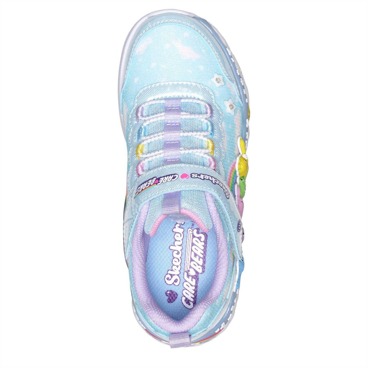 Blue - Back - Skechers Childrens-Kids Hugs N Snugs Care Bears Trainers