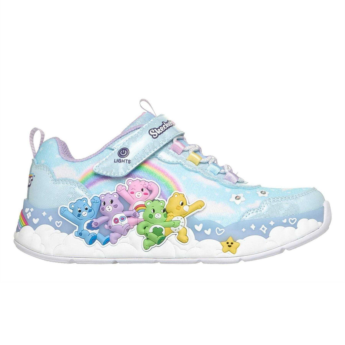 Blue - Front - Skechers Childrens-Kids Hugs N Snugs Care Bears Trainers