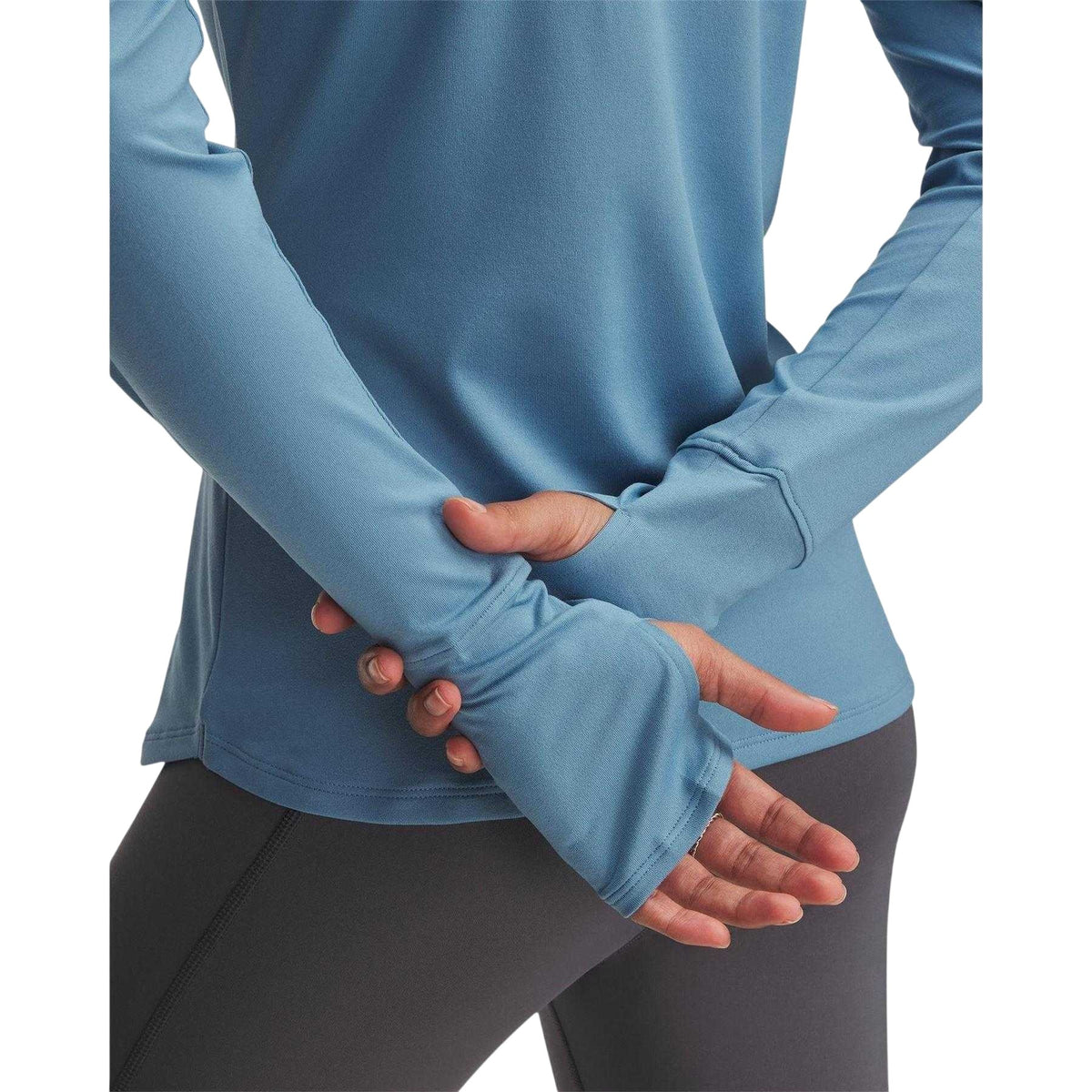 Blue - Lifestyle - Under Armour Womens-Ladies Launch Pro Half Zip Fitted Long-Sleeved Track Top