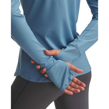 Blue - Lifestyle - Under Armour Womens-Ladies Launch Pro Half Zip Fitted Long-Sleeved Track Top