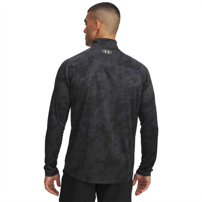 Black Camo - Pack Shot - Under Armour Mens Tech Half Zip Long-Sleeved Top