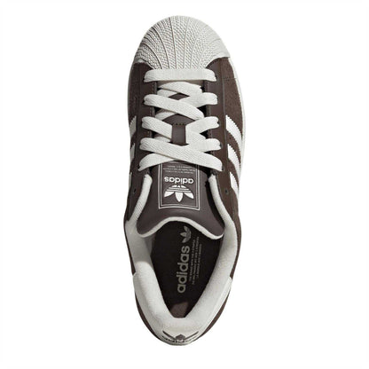 Brown-Black - Lifestyle - Adidas Womens-Ladies Superstar II Leather Trainers