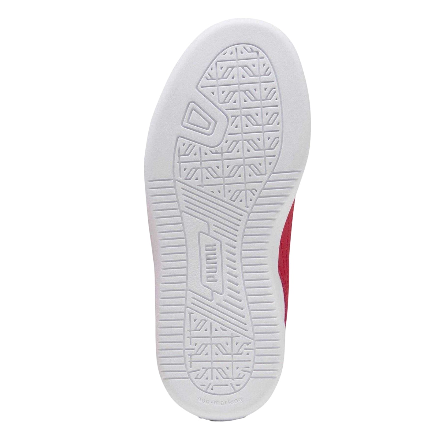 White-Rosso Red - Pack Shot - Puma Childrens-Kids Caven 2.0 Ferrari Trainers