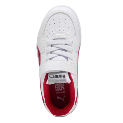 White-Rosso Red - Lifestyle - Puma Childrens-Kids Caven 2.0 Ferrari Trainers