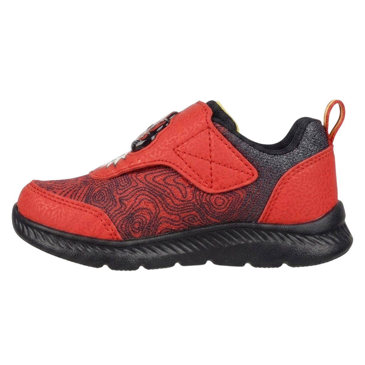 Red-Black - Back - Skechers Childrens-Kids Flex 2.0 Light Up Trainers