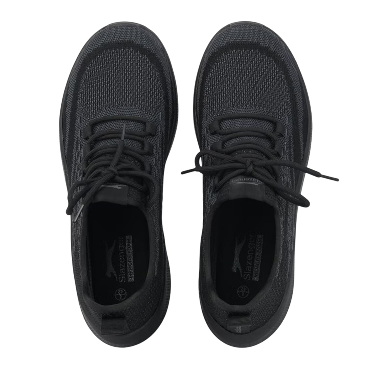 Black - Side - Slazenger Mens Haldon Trainers