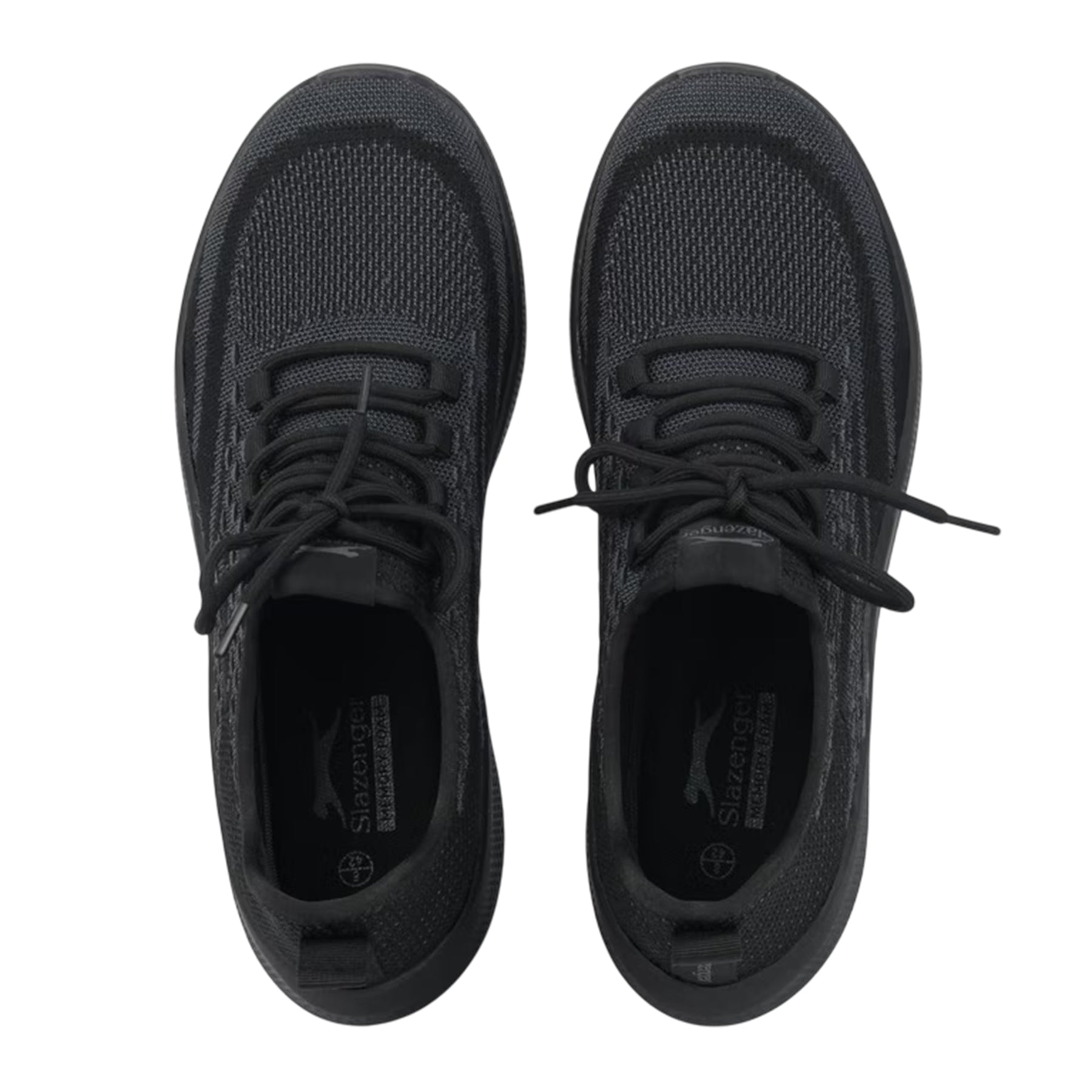 Black - Side - Slazenger Mens Haldon Trainers