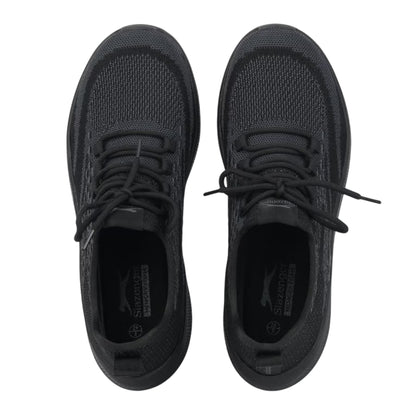 Black - Side - Slazenger Mens Haldon Trainers