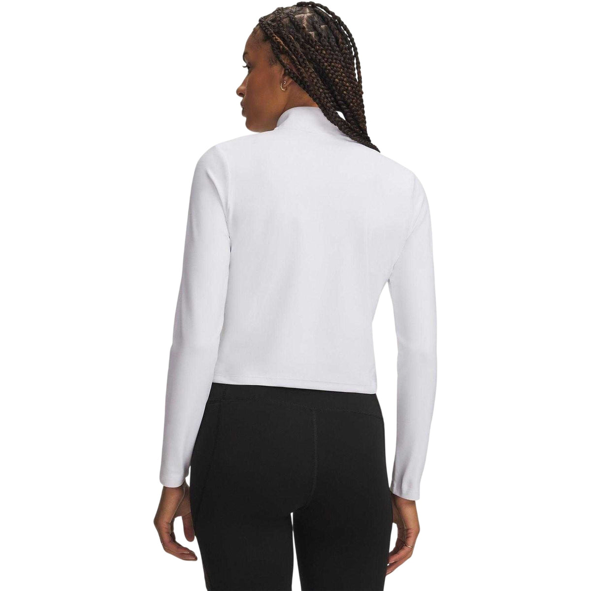 White - Back - Under Armour Womens-Ladies Motion Half Zip Tracksuit Top