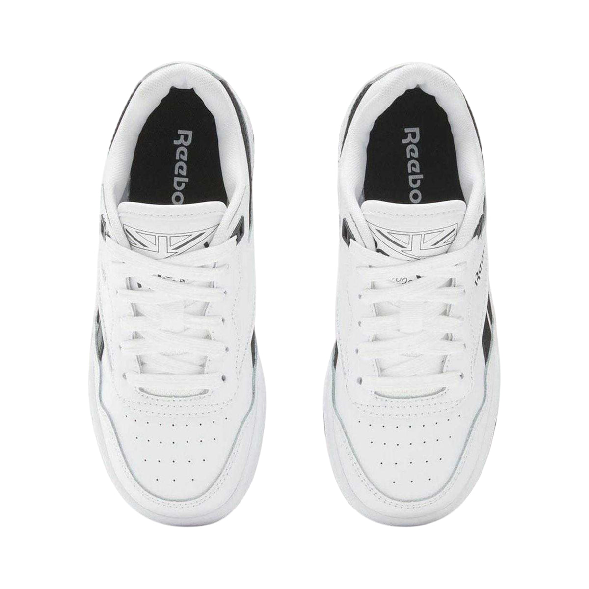 White-Black - Side - Reebok Childrens-Kids 4000 II Barbie Leather Trainers