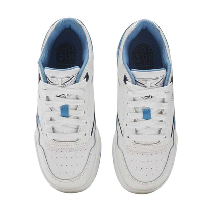 White-Blue - Side - Reebok Childrens-Kids 4000 II Barbie Leather Trainers