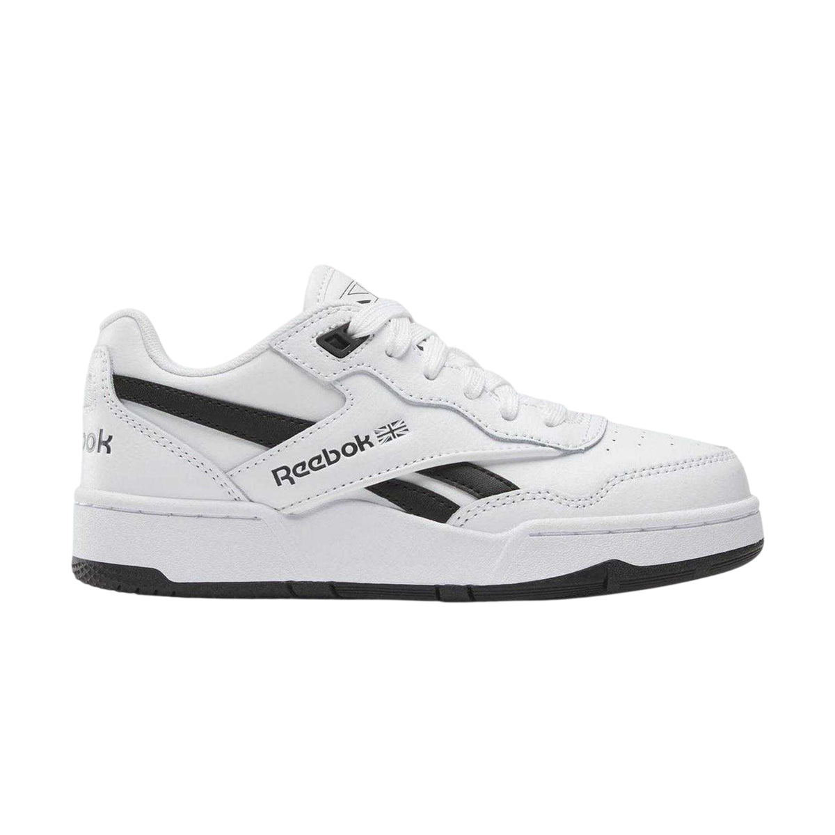 White-Black - Front - Reebok Childrens-Kids 4000 II Barbie Leather Trainers
