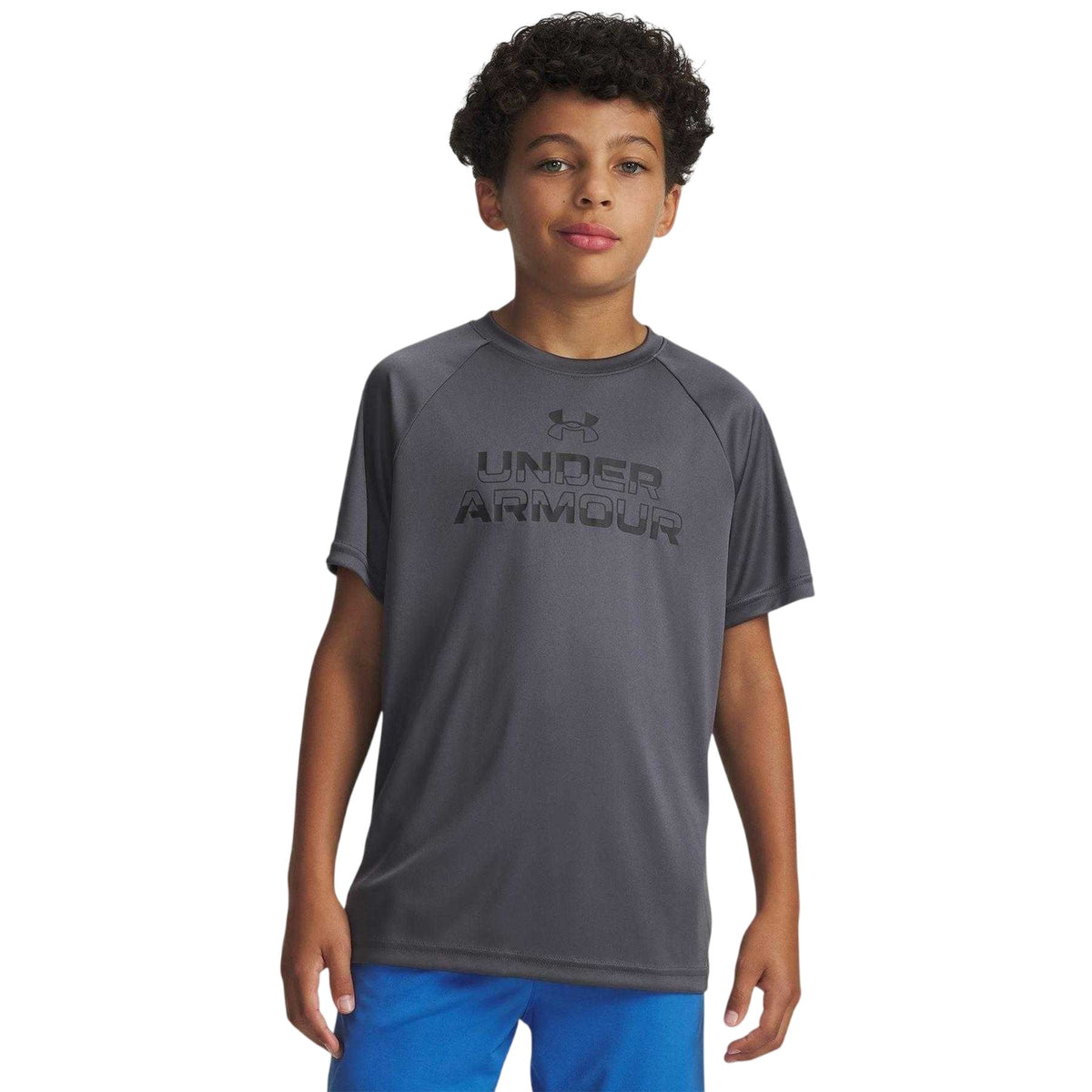 Grey - Lifestyle - Under Armour Boys Split Logo T-Shirt
