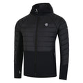 Black - Side - Dare 2B Mens Descending Hybrid Jacket