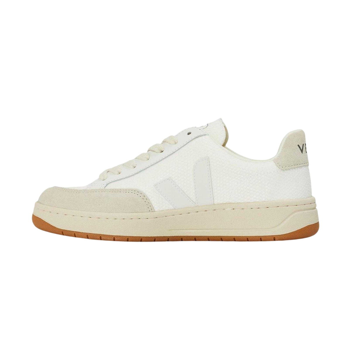 White - Back - Veja Womens-Ladies Suede Flat Court Trainers