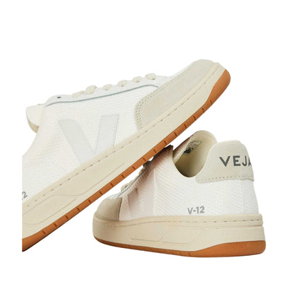 White - Lifestyle - Veja Womens-Ladies Suede Flat Court Trainers