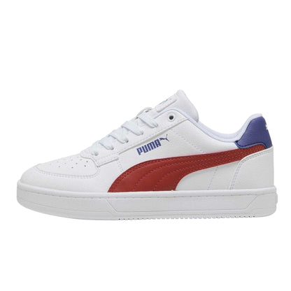 White-Red - Back - Puma Unisex Adult Caven Trainers