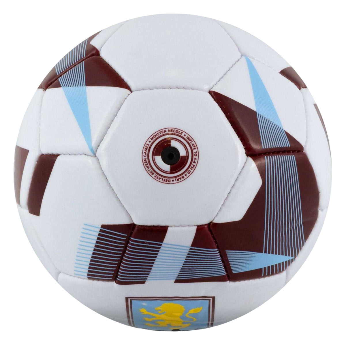 White-Brown - Side - Aston Villa FC Crest Mini Football