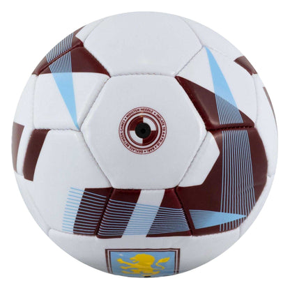 White-Brown - Side - Aston Villa FC Crest Mini Football