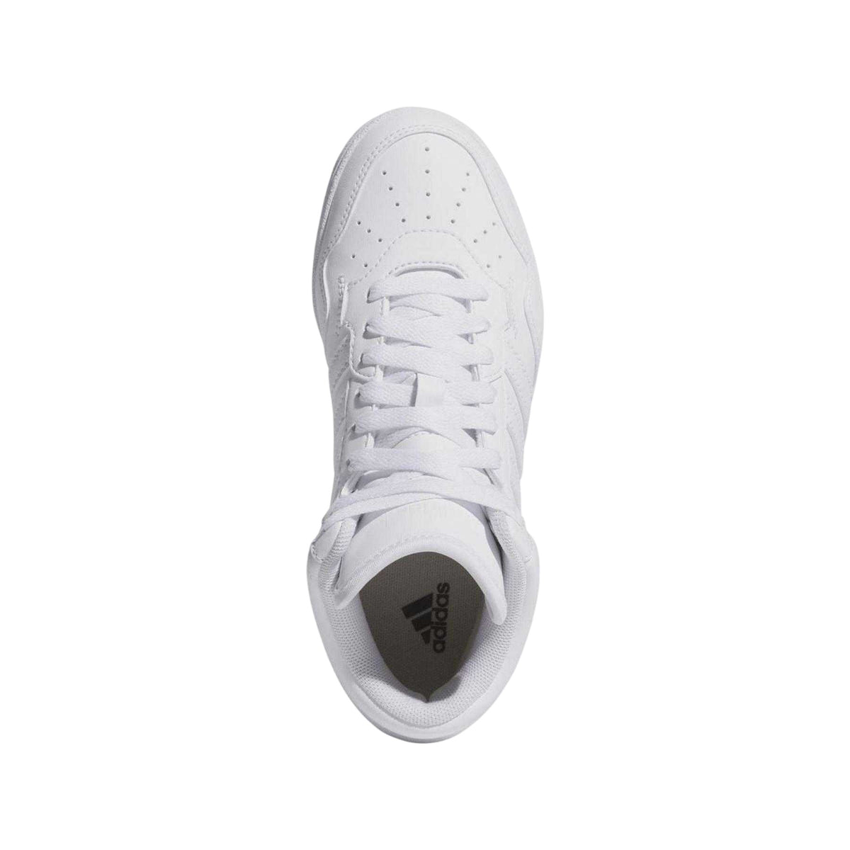 White - Back - Adidas Childrens-Kids 4.0 Mid Shoes