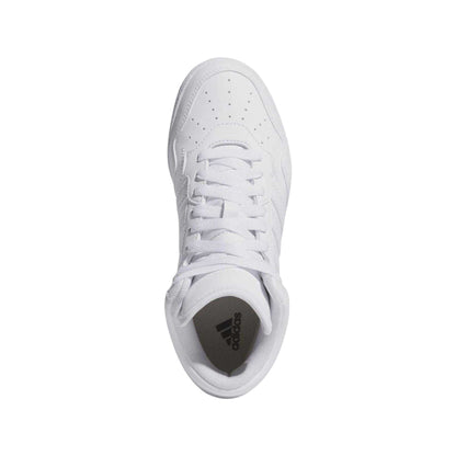 White - Back - Adidas Childrens-Kids 4.0 Mid Shoes