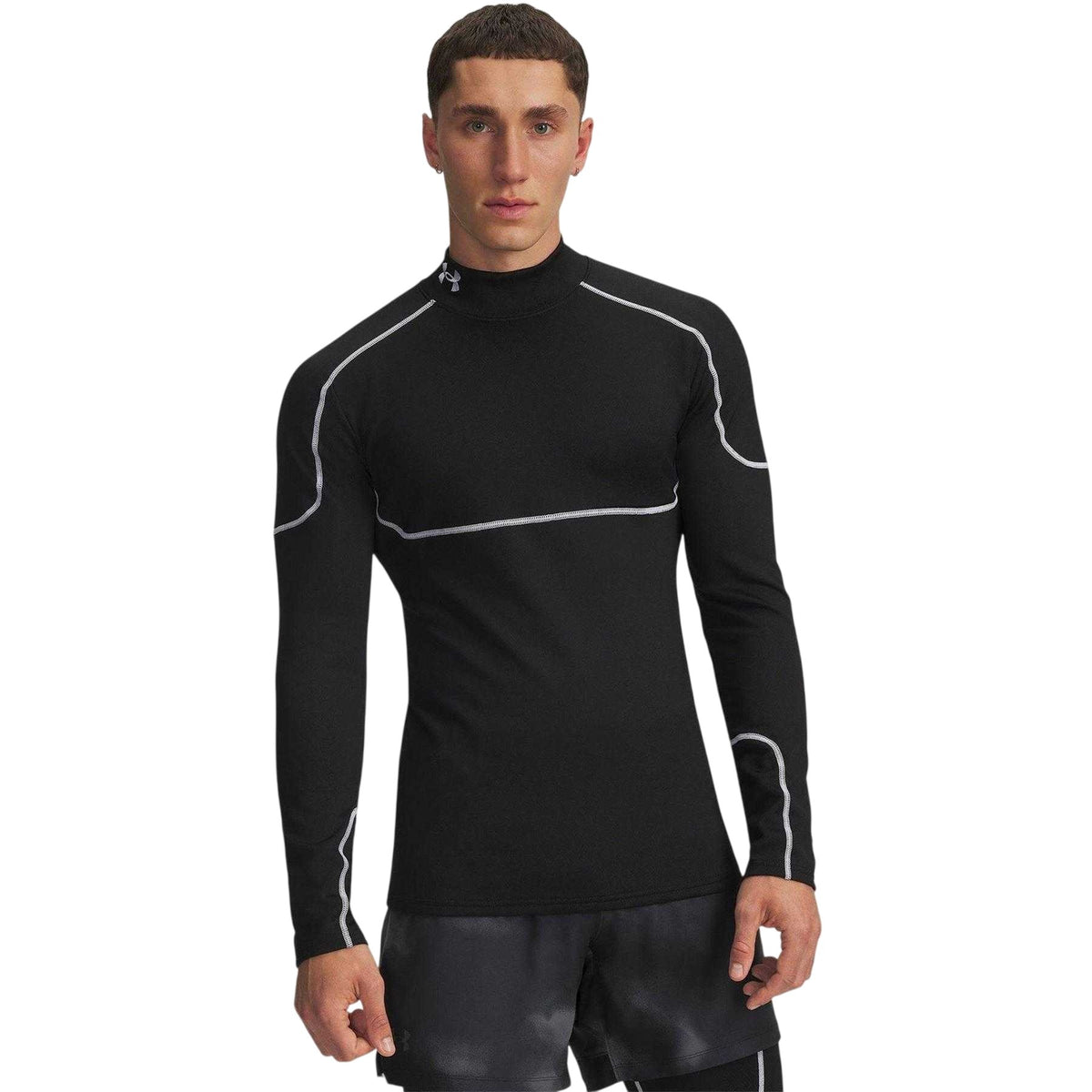 Black - Front - Under Armour Mens Grid Athletic Base Layer Top