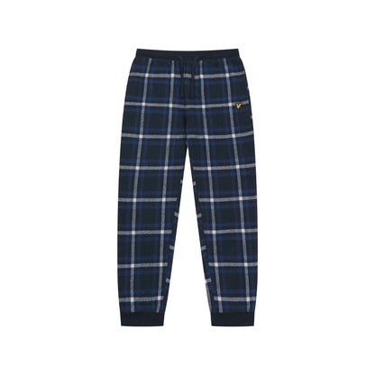 White-Green - Side - Lyle & Scott Mens Ezekial Logo Pyjama Set