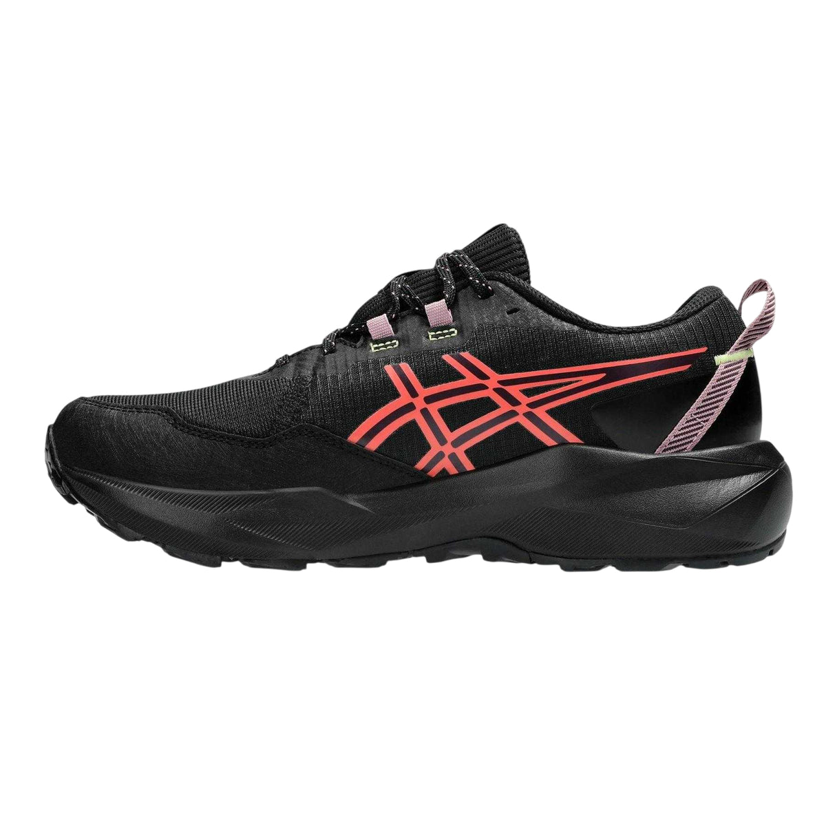 Black-Pink - Back - Asics Mens Venture 11 Running Shoes