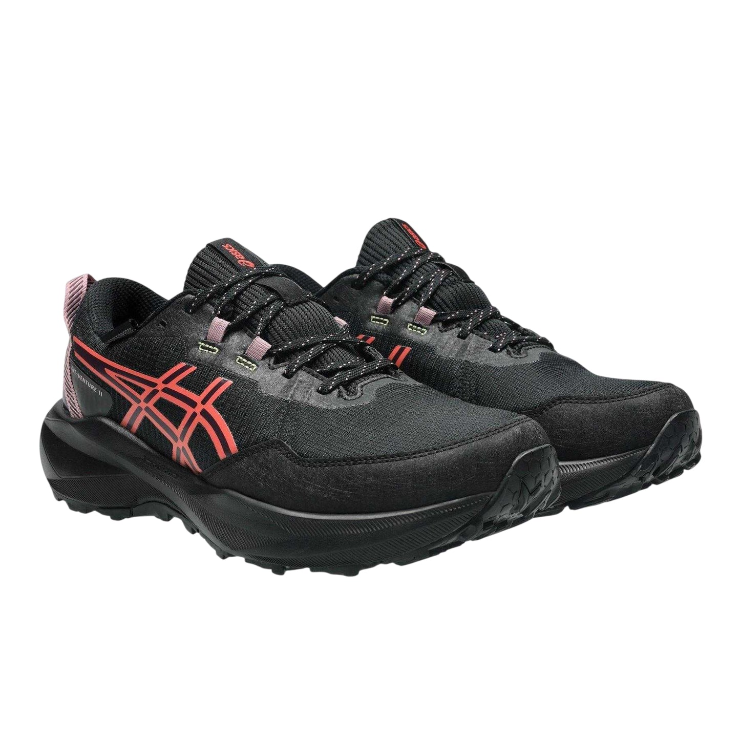 Black-Pink - Lifestyle - Asics Mens Venture 11 Running Shoes