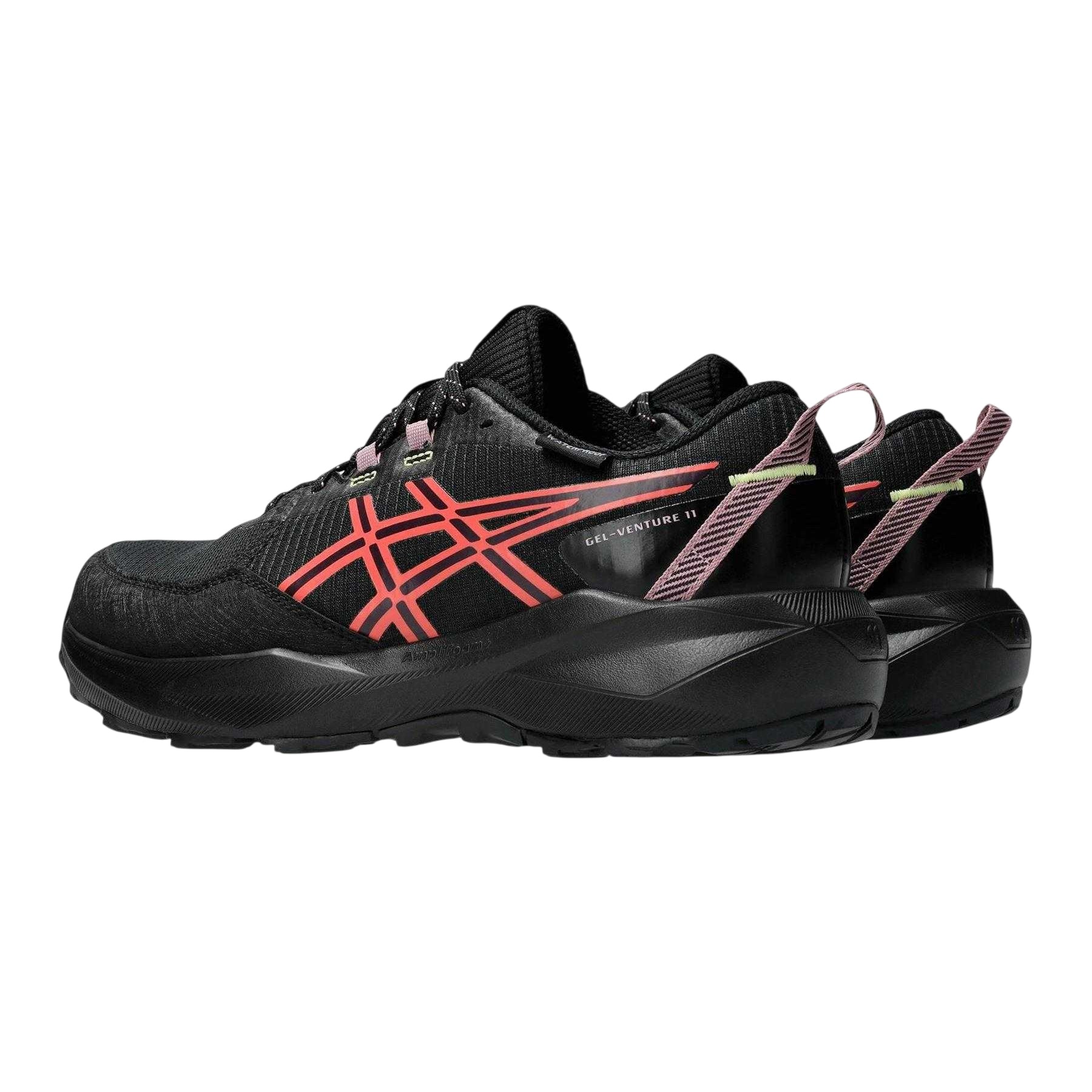 Black-Pink - Pack Shot - Asics Mens Venture 11 Running Shoes