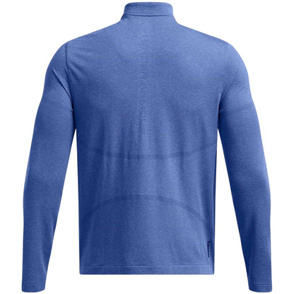 Blue - Back - Under Armour Mens Performance Long-Sleeved Gym Top