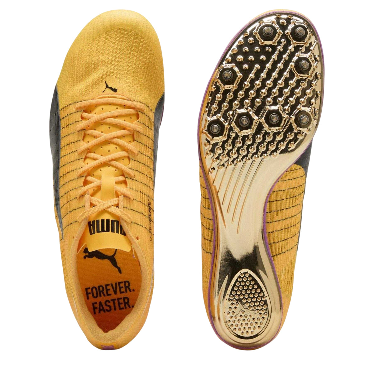 Sun Stream - Side - Puma Mens Evospeed Brush 6 Spiked Running Trainers
