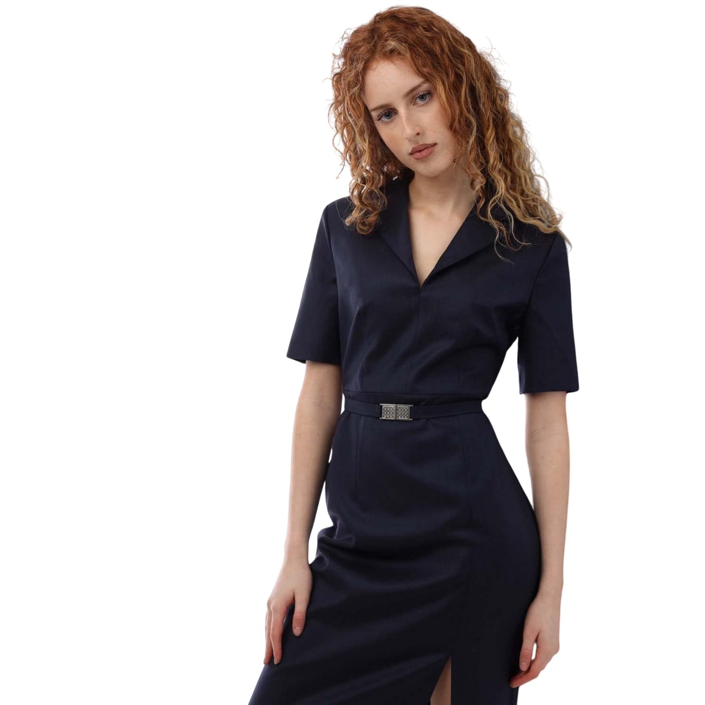 Blue - Lifestyle - Boss Womens-Ladies Debutina Dress