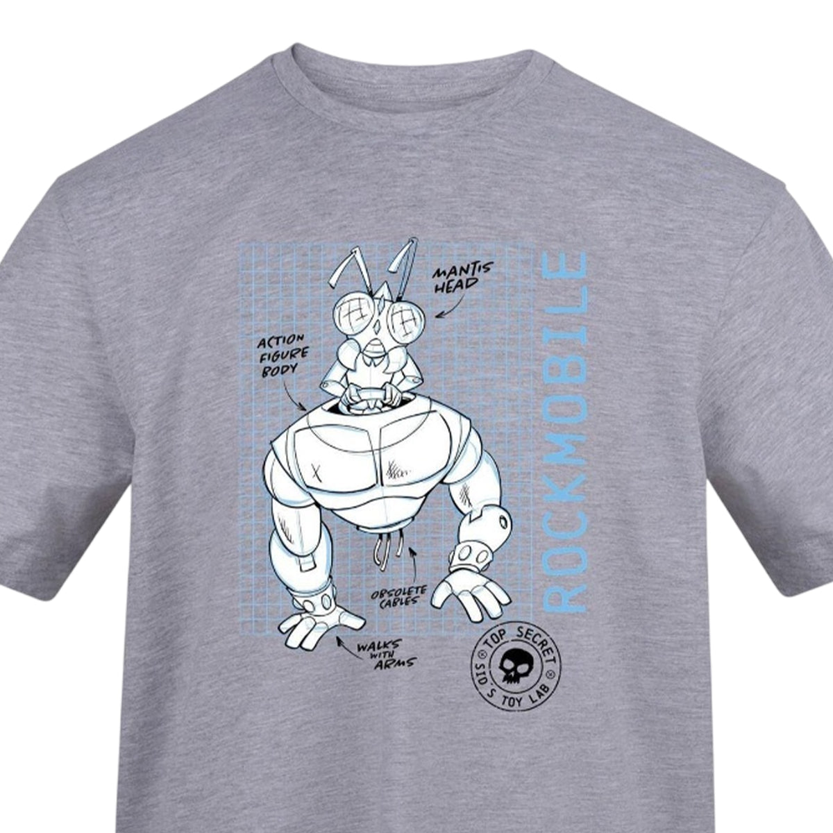 Grey - Side - Toy Story Unisex Adult Printed T-Shirt