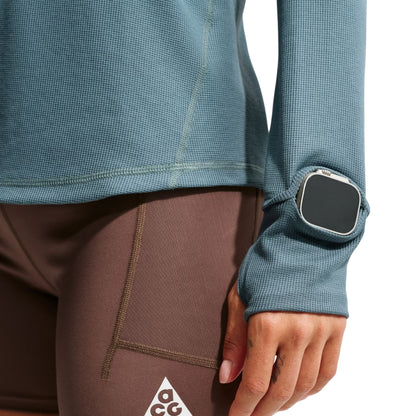 Slate-White - Lifestyle - Nike Womens-Ladies ACG Long-Sleeved Base Layer Top