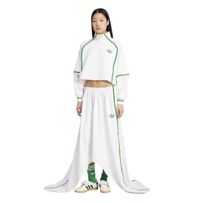 White - Pack Shot - Adidas Womens-Ladies High-Neck Tennis Jacket