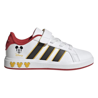 White - Front - Adidas Childrens-Kids Mickey Mouse Mickey Mouse Trainers