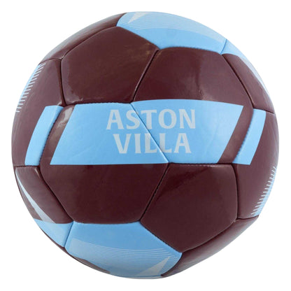 Claret Red-Blue - Back - Aston Villa FC Crest Football