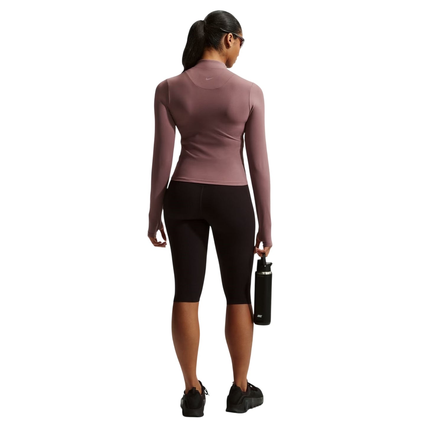 Tattoo-White - Back - Nike Womens-Ladies Zenvy Full Zip Base Layer Top