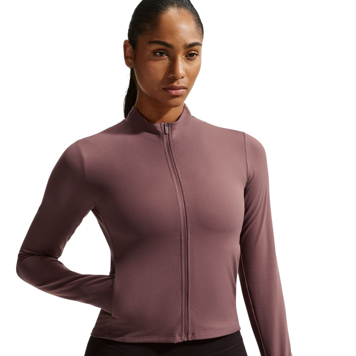 Tattoo-White - Lifestyle - Nike Womens-Ladies Zenvy Full Zip Base Layer Top
