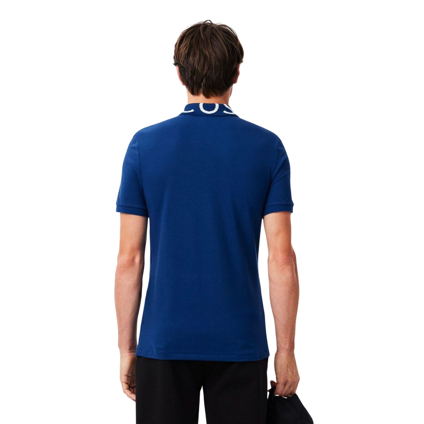 Blue - Back - Lacoste Mens Movement Pique Slim Polo Shirt