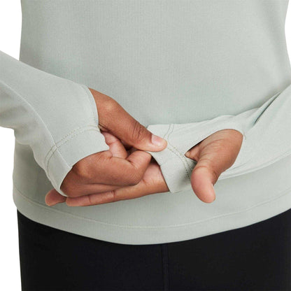 Jade Green - Lifestyle - Nike Girls Pro Zip Neck Top